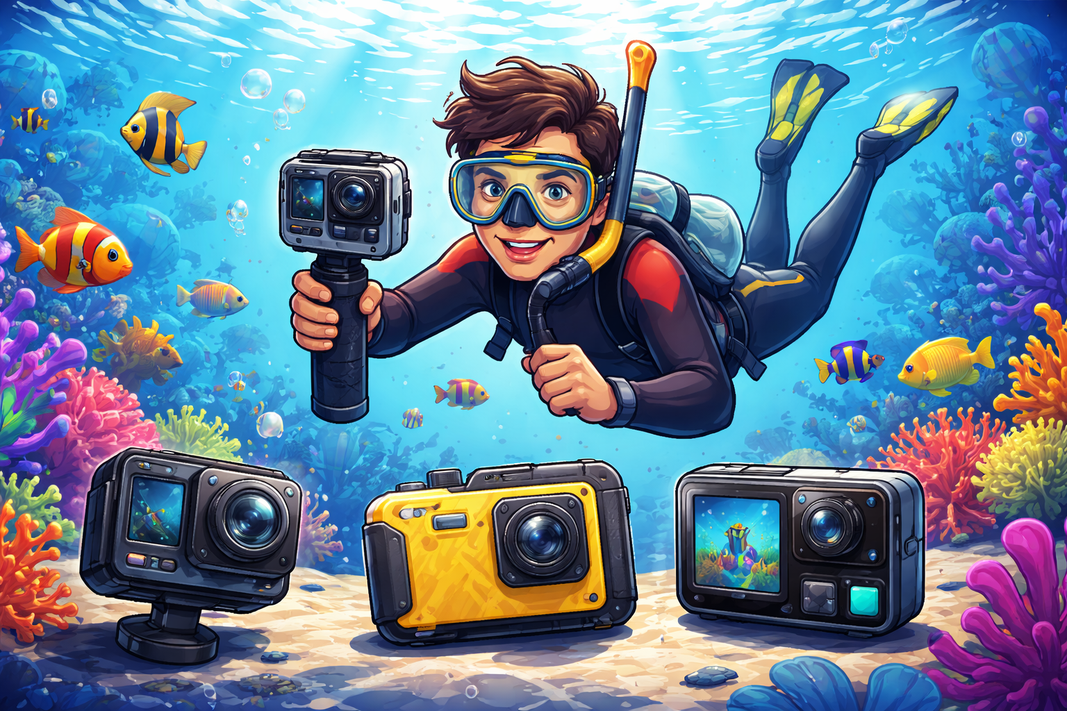 Best Underwater Cameras for YouTube Travel Vlogging