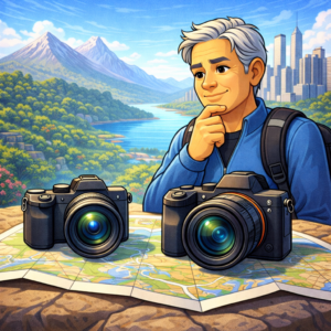 Comparison of mirrorless and full-frame travel cameras