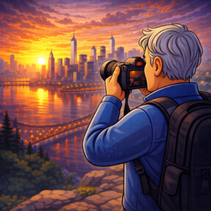 Full-frame travel camera capturing high quality travel photography