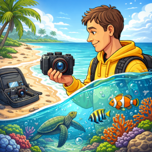 Key features of a travel underwater camera for photography and video