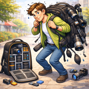 common camera backpack mistakes made by travel vloggers