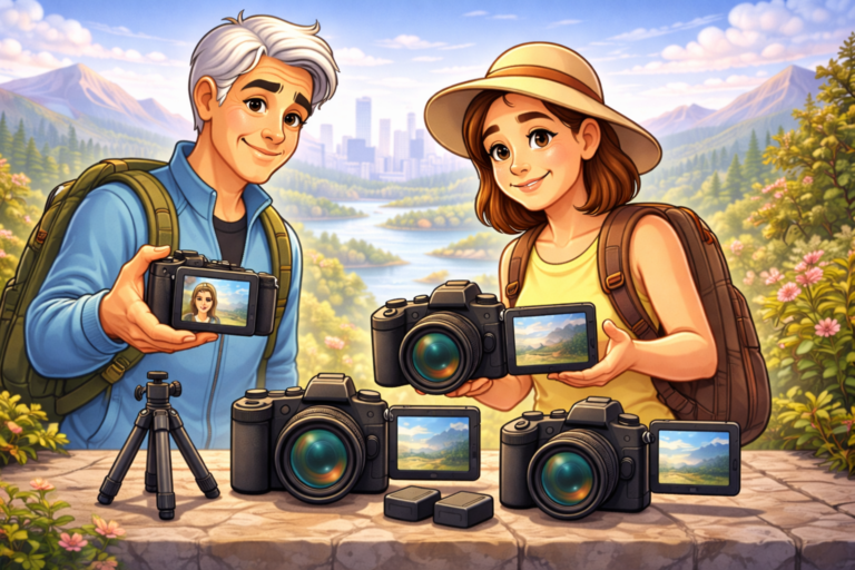 Best Travel Cameras 2026 with Flip Screen & Stabilization