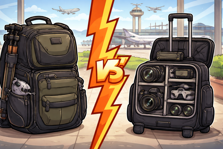 Camera Backpack vs Roller Bag for Travel Camera Gear