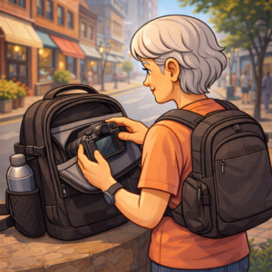 Camera backpack designed for travel photography
