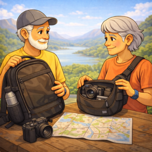 Choosing between camera backpack and sling bag for travel photography