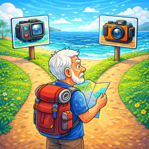 Choosing between two underwater cameras