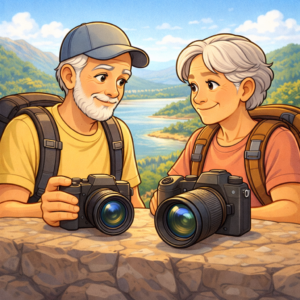 Compact vs full-frame travel camera side-by-side comparison