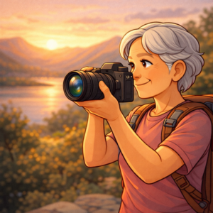 Full-frame travel camera capturing high-quality images