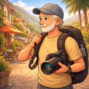 Full-frame travel camera size and weight considerations