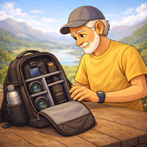 Recommended camera backpack for travel photography gear organization
