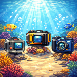 Three underwater travel camera options