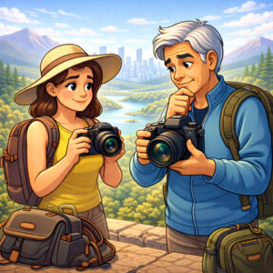 Travel camera comparison between mirrorless and DSLR systems